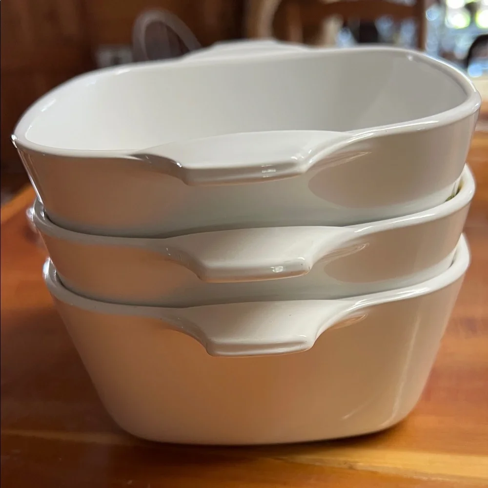 Corning Ware Baking Dish Bowl P-43-B Spice O Life Pattern 2-3/4 Cup 3 dishes